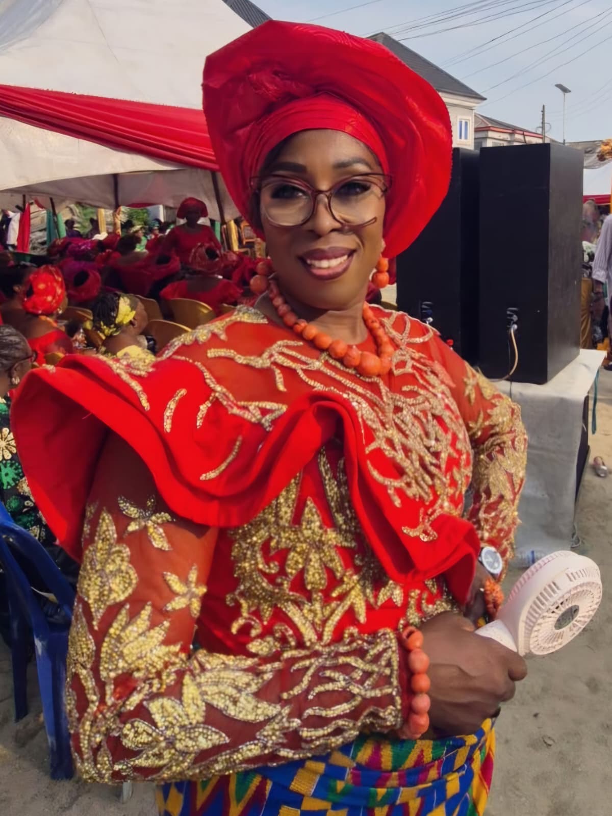 Portrait of Nene Cookey, Public Relations Officer of Opobo Foundation USA