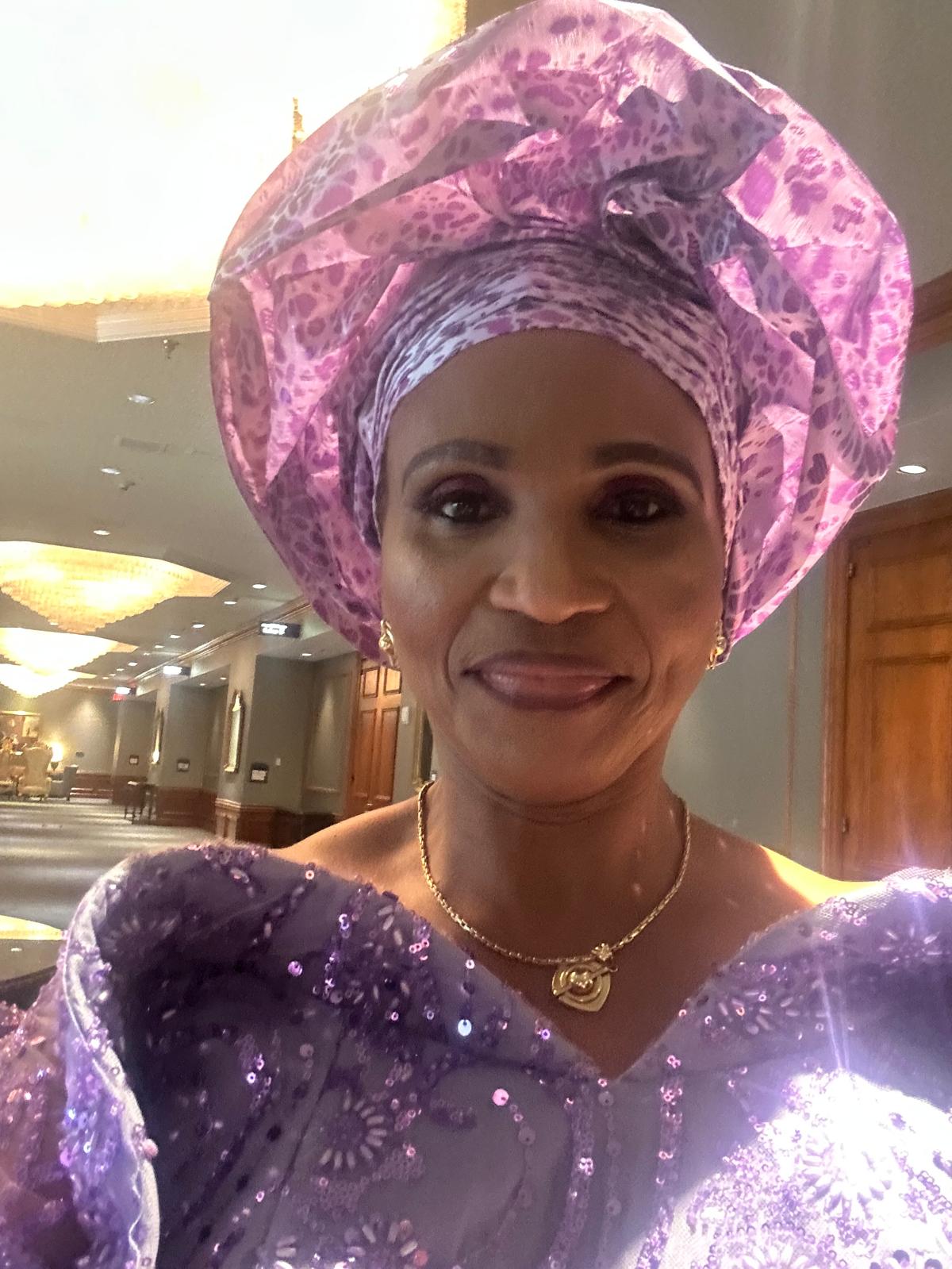 Portrait of Patricia Chukwueke, Secretary General of Opobo Foundation USA